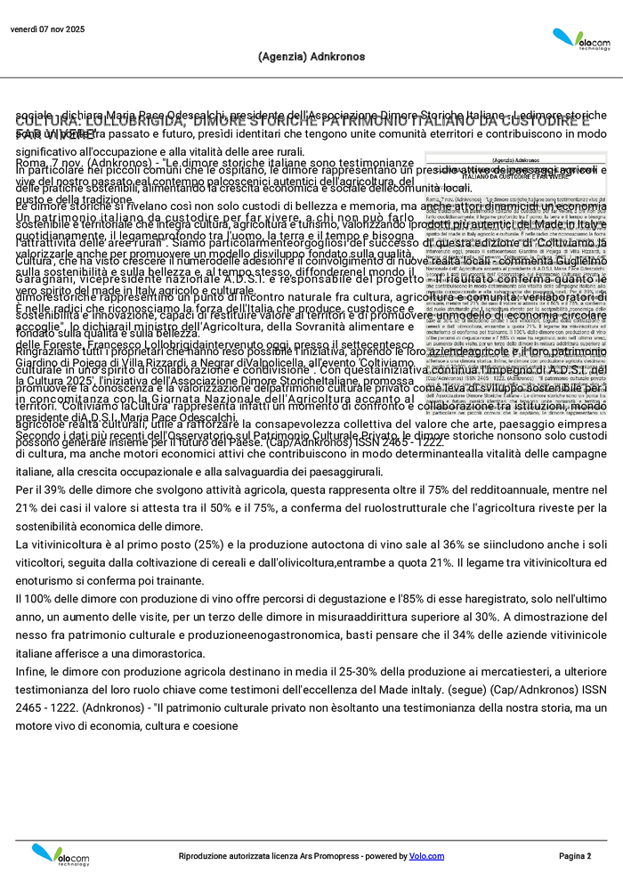 Pagina 2 di Cultura LOLLOBRIGIDA, Dimore storiche patrimonio italiano da custodire e afr vivere